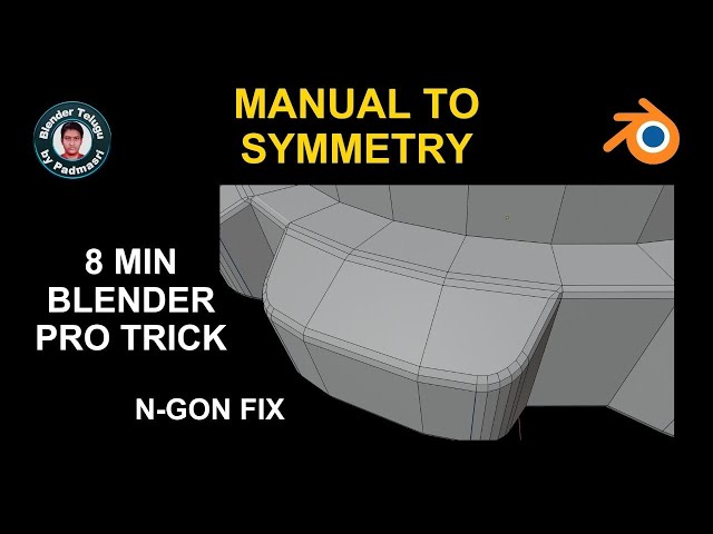 Blender Bevel Ngons to Quads FIX with the Knife Tool | Padmasri's Blender Tutorial