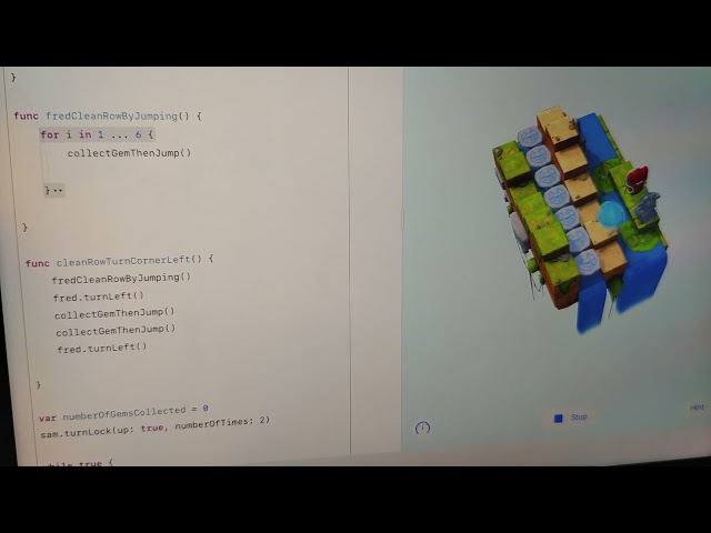 Talking Ginger play Coding games 