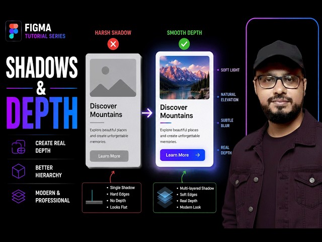 The Secret to Smooth, Realistic Drop Shadows in Figma FIGMA MALAYALAM