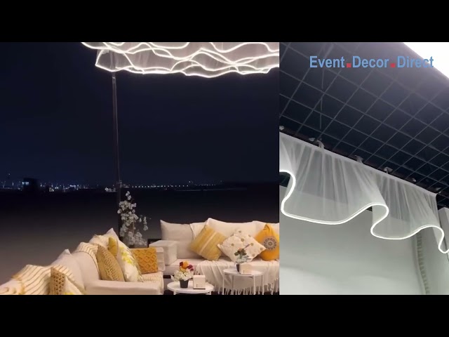 ✨ LED Wave Ceiling Drape | Dazzling Event Lighting & Decor by Event Decor Direct
