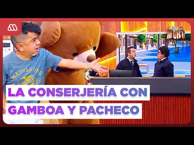 😂 BEHIND THE WALL ❤️ | Gamboa and Pacheco work... when they can at La Conserjería! 🤣