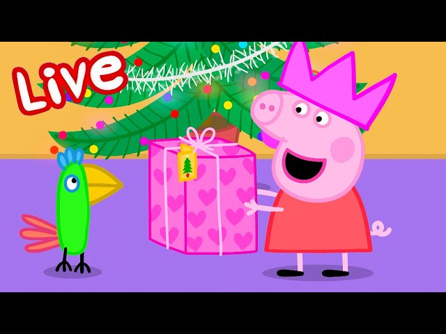 🔴 Peppa Pig CHRISTMAS 2025 LIVE! 🎄 Winter Fun! Full Episodes ❄️ Kids Cartoons 🔴