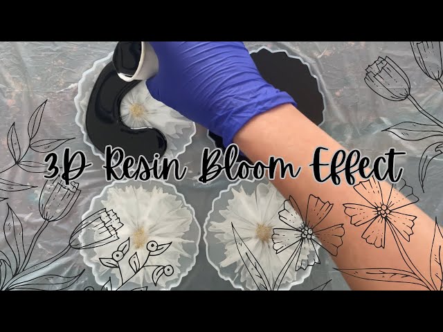 DIY Resin 3D Flower Bloom Effect 🤩 Resin Flower Bloom Technique 🌸 Resin Tutorial For Beginners…