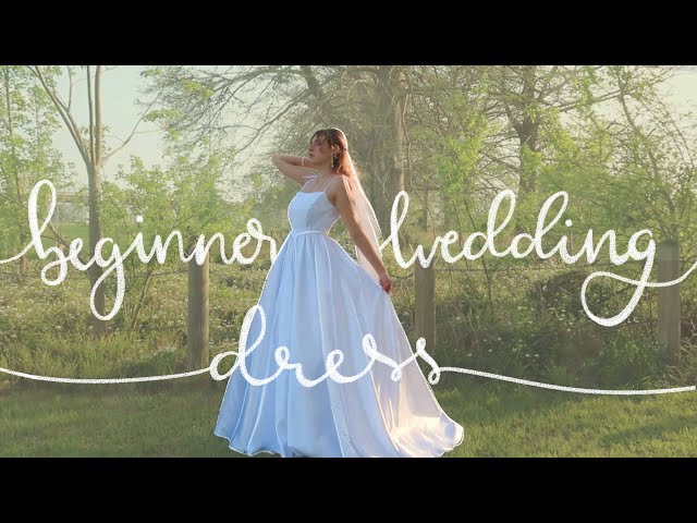 DIY Beginner Friendly Wedding Dress! Easy Wedding Dress Tutorial For $30!👰