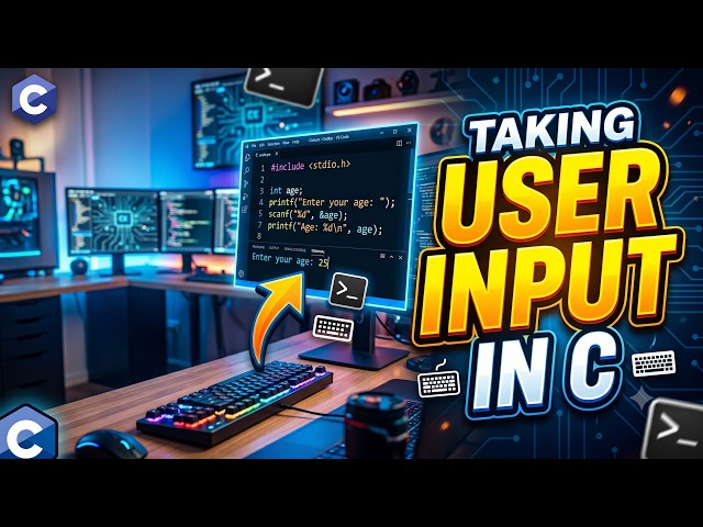 Taking user input in C | C Series #5