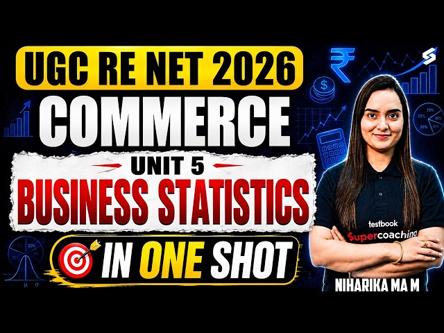 UGC NET RE EXAM Commerce Classes | UGC NET Commerce Unit 5 | Business Statistics UGC NET | Niharika