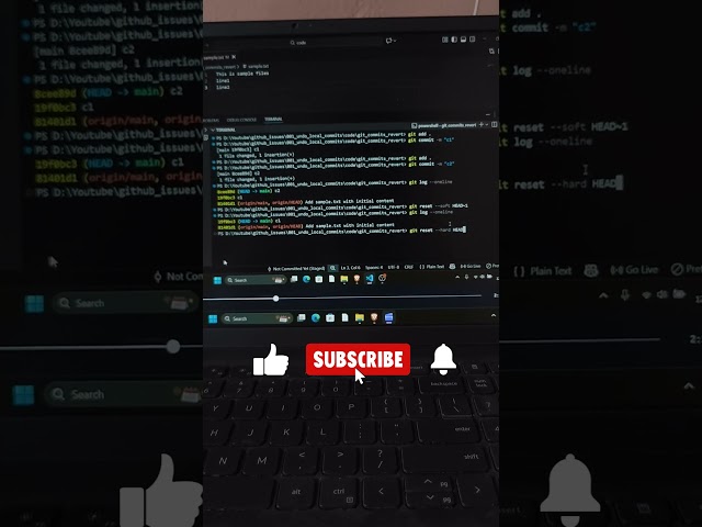 How do I undo the most recent local commits in Git? #shorts #github