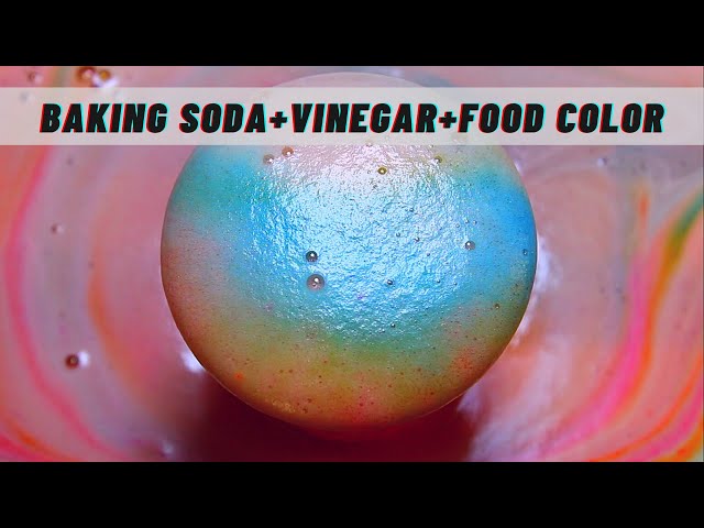 The Most Amazing Colorful Experiment - Baking Soda + Vinegar + Food Color + Dish Washing Liquid