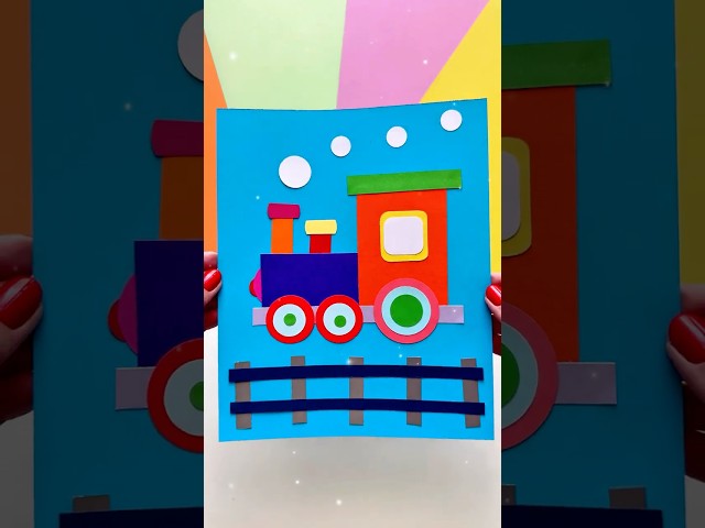 Paper Train 🚂 Fun DIY Activity for Kids 🤩