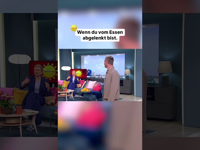 Abgelenkt vom Essen 😋