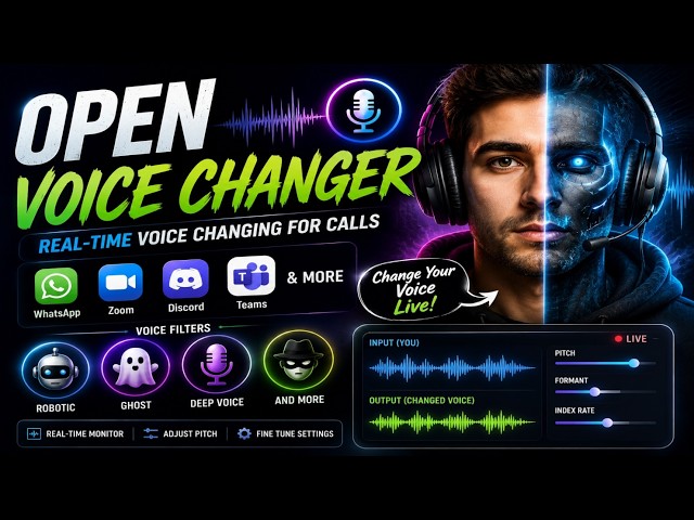 OpenVoiceChanger  FREE AI Voice Changer   Sound Like Anyone on WhatsApp, Zoom & Discord 2026