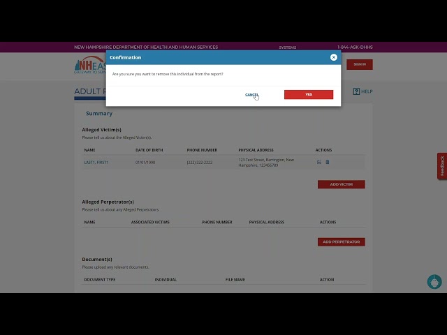 NH EASY Tutorial: Adult Protection Services Online Report