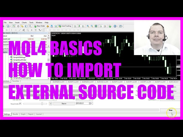 MQL4 TUTORIAL BASICS - 37 HOW TO IMPORT EXTERNAL SOURCECODE