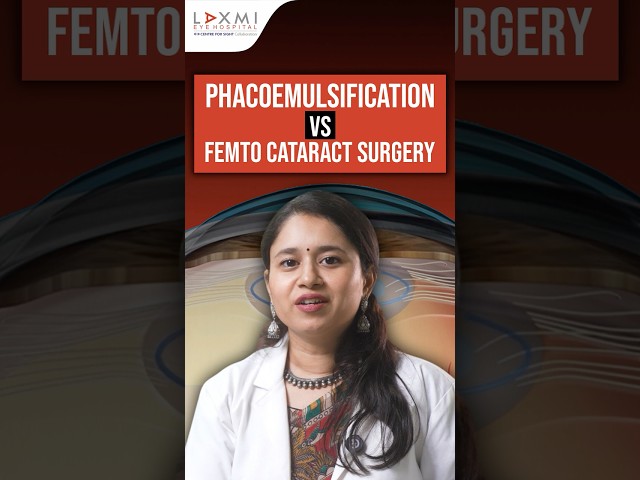 Phacoemulsification vs Femto Cataract Surgery 👁️ | Dr Tanvi Explains the Difference!
