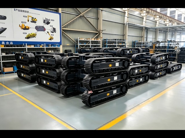 Steel Track Chassis Assembly Full Tour｜Custom OEM CDM For Mining & Construction Machine 5‑200Ton