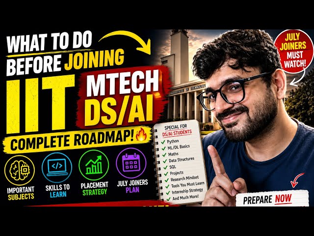 Before Joining MTech DS/AI in IITs… WATCH THIS! 😳