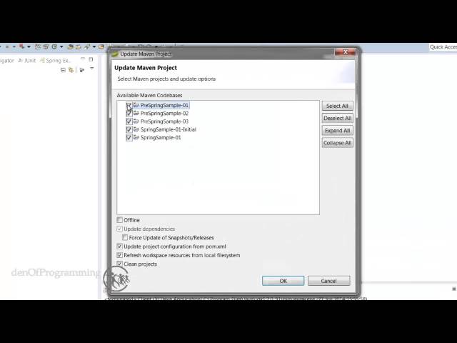 Free Spring Framework v.4 Course: Setting Up the Course Projects in STS