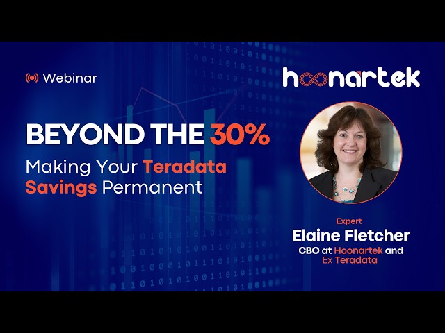 How to Sustain 30% Teradata Cost Savings | AI-Ready Data Strategy with Elaine Fletcher