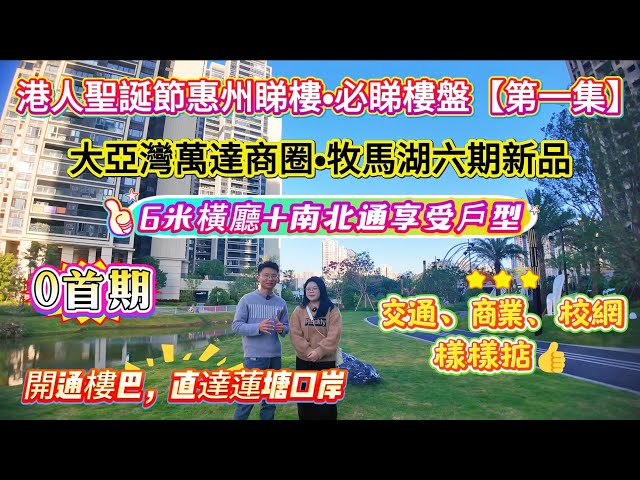 惠州買樓 ▏港人聖誕節惠州睇樓•必睇樓盤【第一集】 ▏大亞灣萬達商圈•牧馬湖六期新品 ▏6米橫廳+南北通享受戶型 ▏0首期上會 ▏交通、商業、校網樣樣掂👍 #泰豐牧馬湖 #惠州樓盤 #大亞灣樓盤