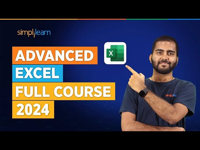Advanced Excel Full Course 2026 | Excel Tutorial For Beginners | Excel Training | Simplilearn