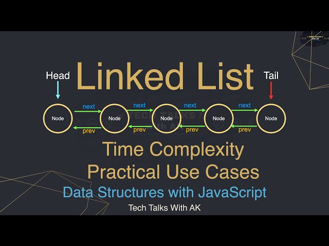 Linked List Time Complexity and Practical Use Cases | Data Structures with JavaScript