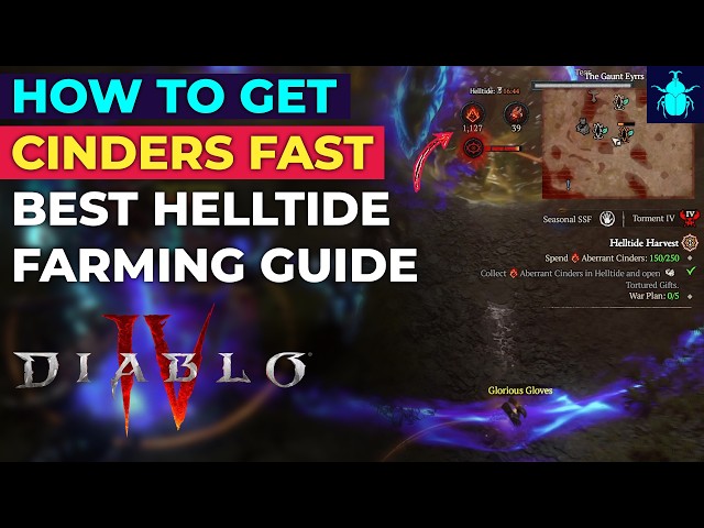 Diablo 4: How to Get Cinders FAST! Best Helltide Farming Guide in Season 14.