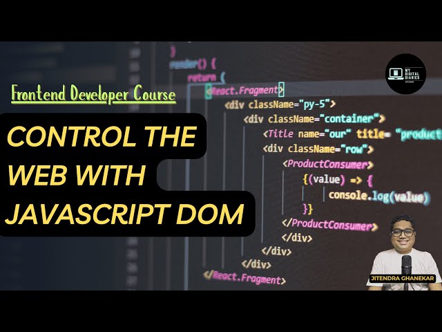 Learn DOM Manipulation & Event Handling in JavaScript Step by Step | Frontend Developer Course
