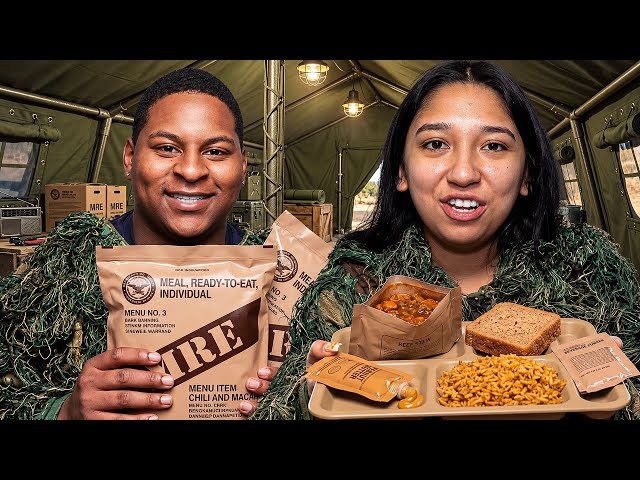 Crystal & Wardrobe Try Military MREs!