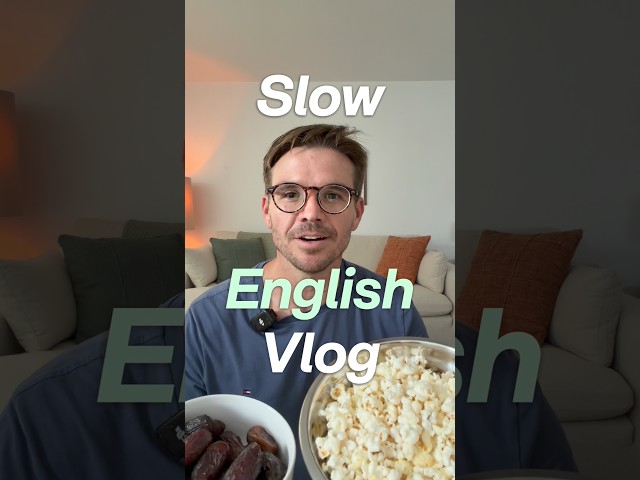 Slow English Vlog: Watching TV 📺 Learn English | English lesson #learnenglish #english