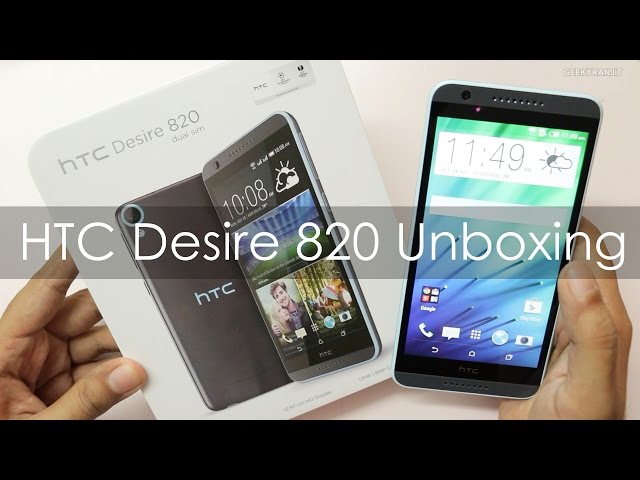 HTC Desire 820 Unboxing First Boot & Hands on Overview