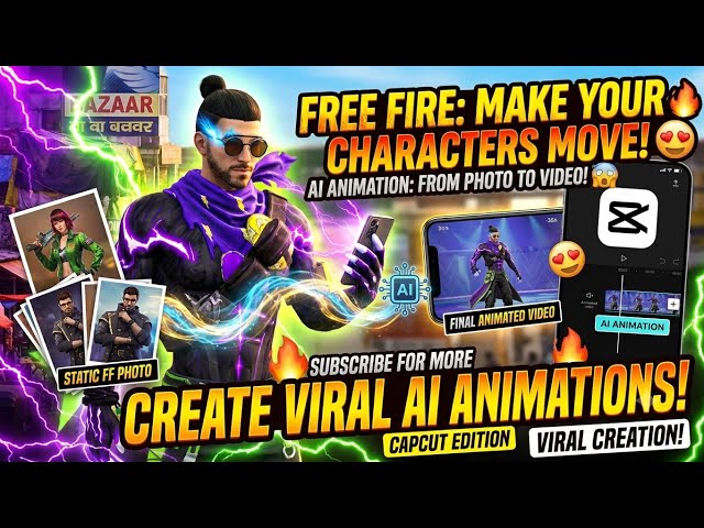How to Create Free Fire AI Animation Videos? 🔥 | CapCut AI Video Editing Tutorial