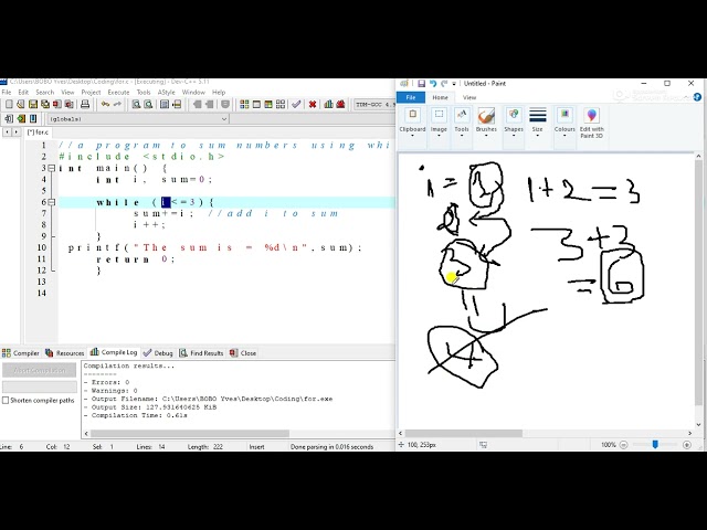 while and do while loop