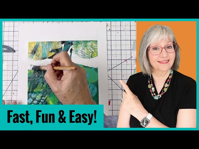 Gelli Print Collage: DIY Art in Minutes!