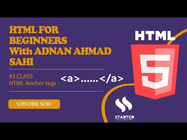 #3 HTML Tutorial for Beginners: HTML Crash Course class 3 (href images)