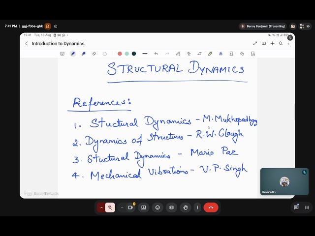 Structural Dynamics | 221 TCE 008 | M.Tech CADS | Lecture 01