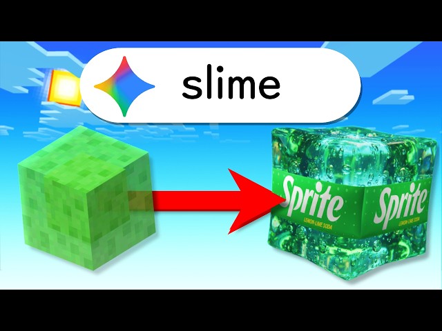 I Recreated Minecraft Textures with AI (Google Gemini)