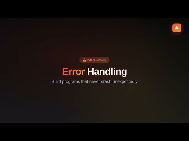 Custom Exceptions in Python | Python Mastery