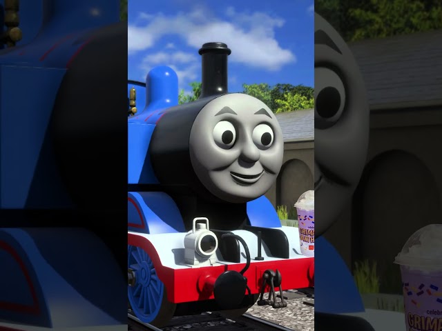 Thomas Tries the Grimace Shake