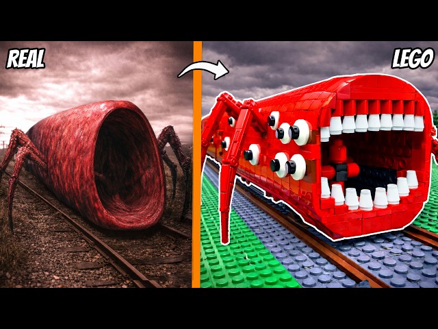 I build Train Eater Monster into LEGO | Space Bricks