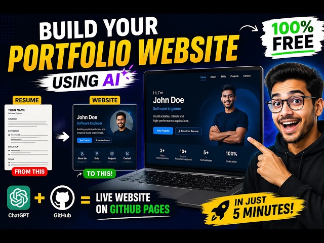 Turn Your Resume into a Portfolio Website with AI (FREE)
