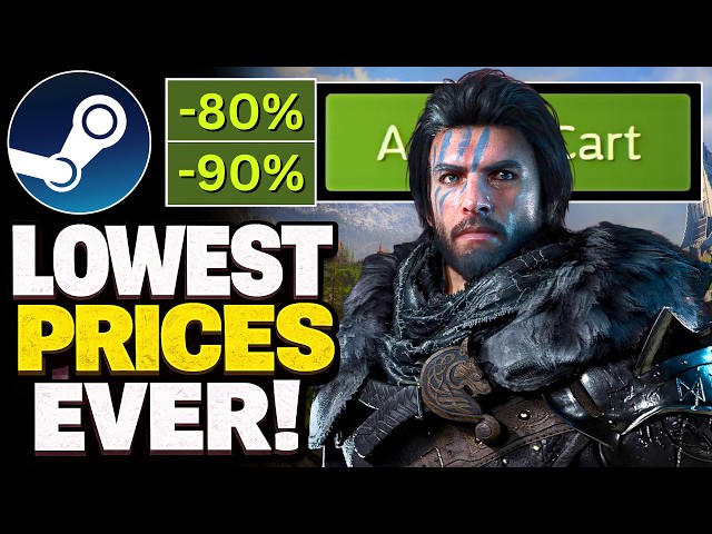 Steam Has Some INSANE Game Deals Right Now! (Up to 90% Off)