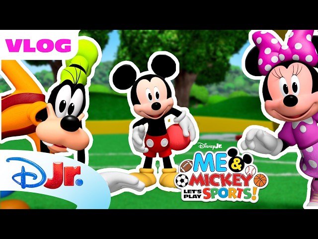 Mickey, Minnie, and Goofy Play Throw and Roll with You 🏐✨ | Me & Mickey | Disney Jr.