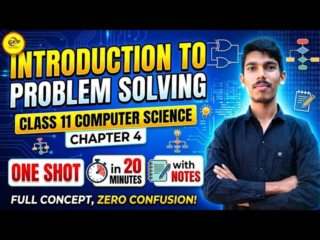Introduction to problem solving class 11 chapter 4 one short video with notes || Problem solving gkp