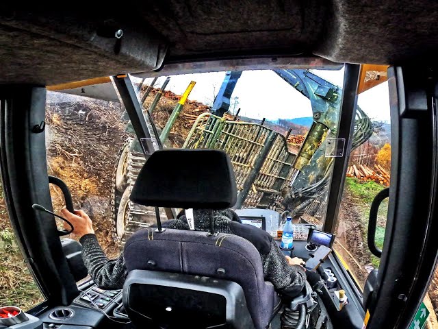 🌲4K| Ponsse Elephant • Onboard & Craneview • Ponsse in slope • ForwarderAction • Klute-Lente 🌲