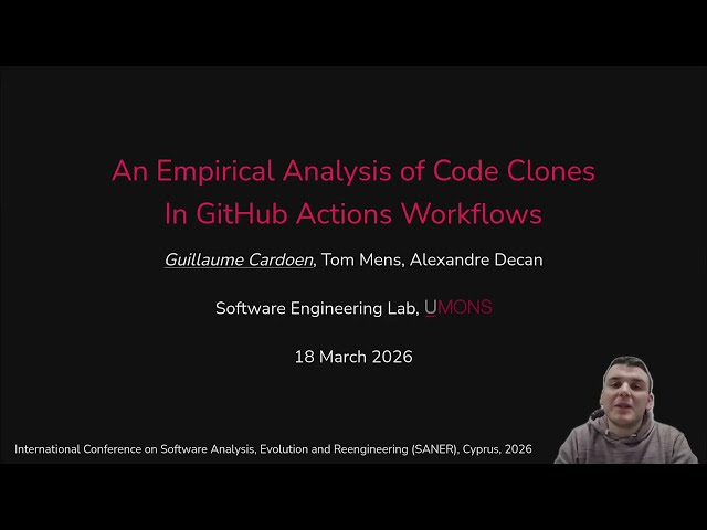 An Empirical Analysis of Code Clones in GitHub Actions Workflows (SANER 2026)