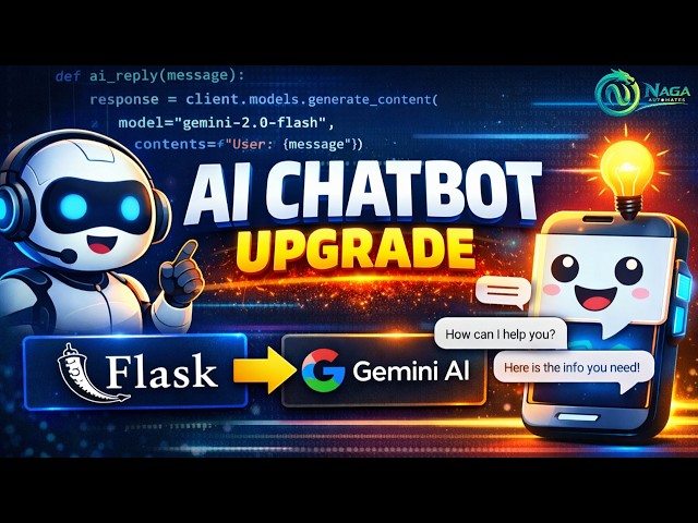 Build an AI Support Chatbot Using Flask + Google Gemini | Python project