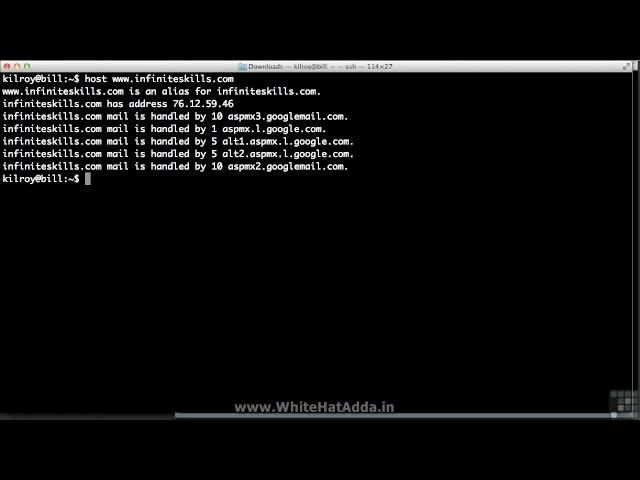 Ethical Hacking Tutorials 14 Using DNS To Extract Information 01