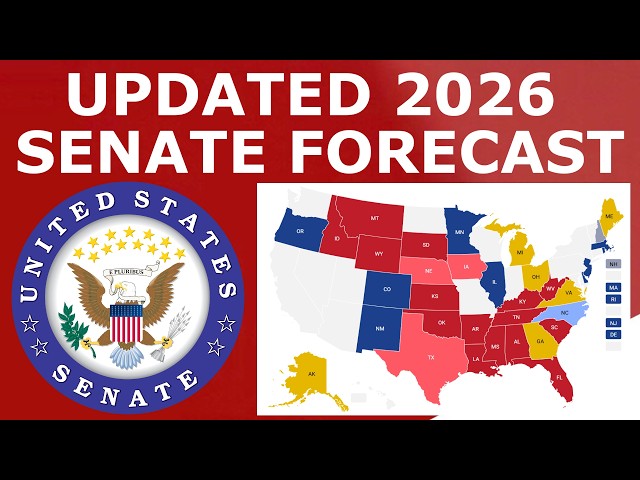 Updated 2026 Senate Map Prediction (June 2026)
