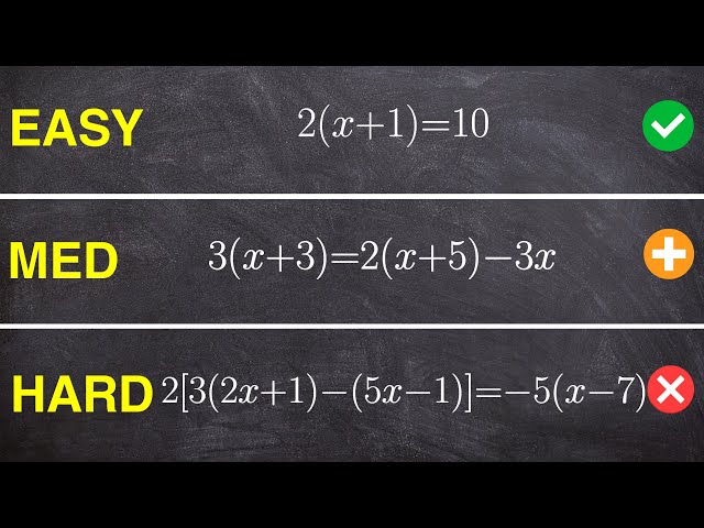 Can You Solve These Linear Equations with Parentheses?