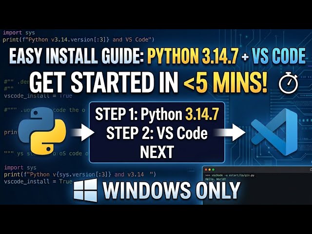 PYTHON and Visual Studio Code Installation Tutorial